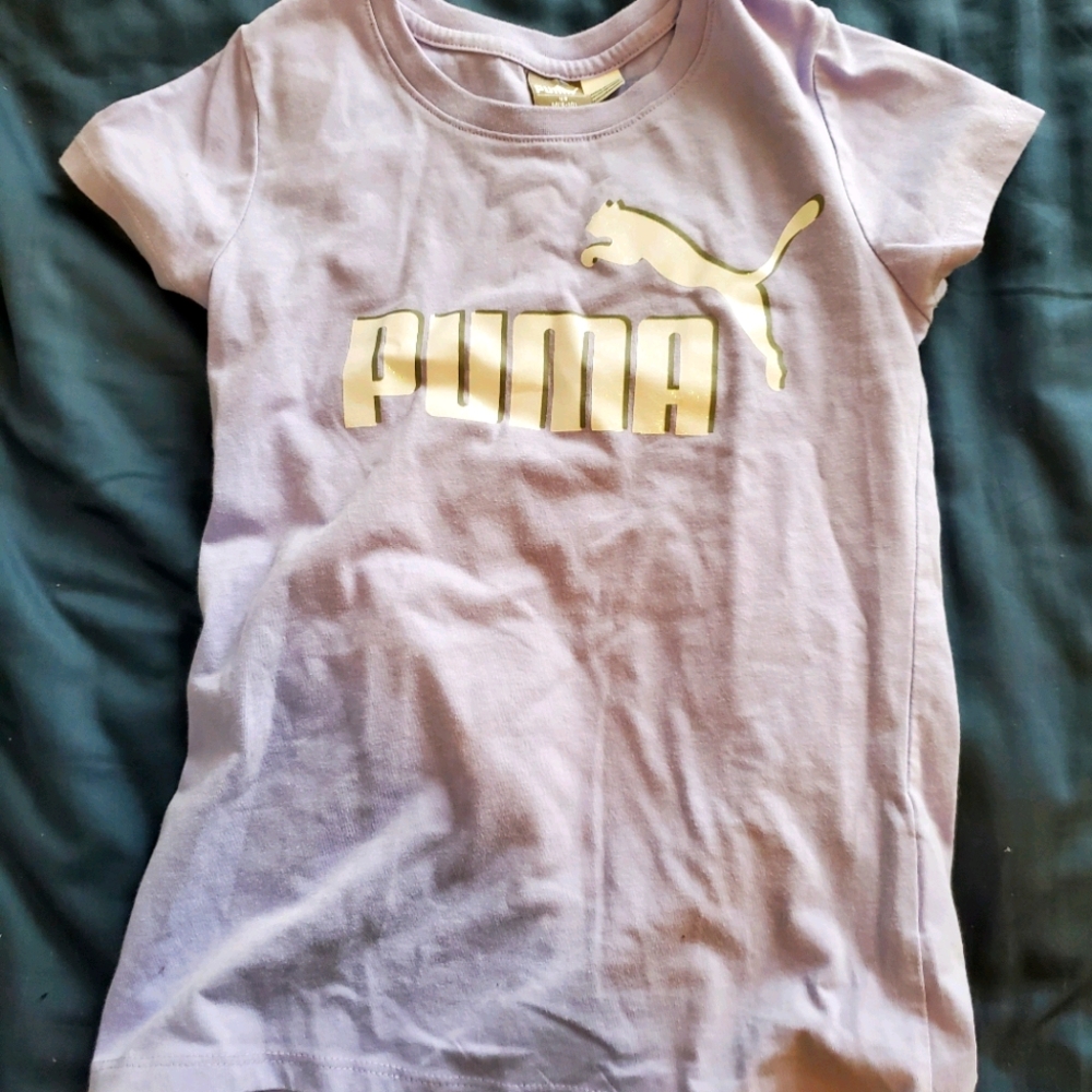 Girls Purple cute puma top